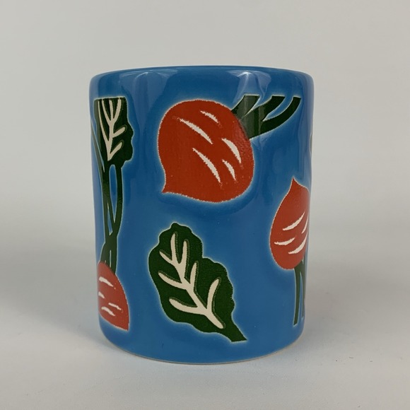 Waechtersbach Beet Radish Vegetable Blue Mug Spain 3.75" - Picture 2 of 8